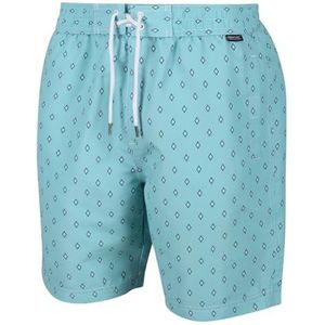 Hadden II sneldrogende zwembroek met opdruk met mesh voering en meerdere zakken