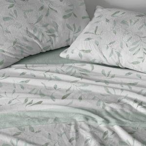Burrito Blanco Beddengoed van Coralina-stof, bed van 135 cm (+ beschikbare maten), design 987, kleur mint (135 x 190/200 cm)