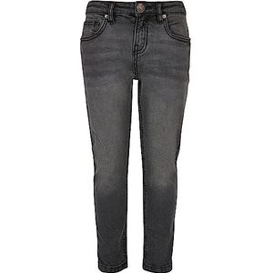 Urban Classics Korte broek met stretch denim broek voor jongens, Zwart gewassen, 158/164 cm