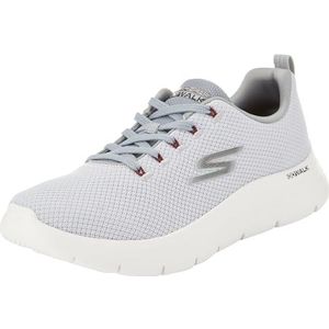 Skechers Heren GO Walk Flex Trainers, lichtgrijs textiel, 10 UK, Lichtgrijs textiel, 45 EU