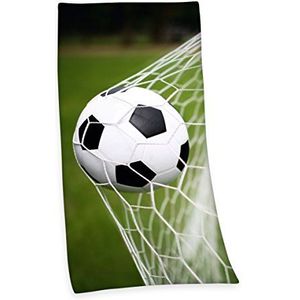 Herding voetbal badhanddoek, Young Collection, 75 x 150 cm, katoen, meerkleurig