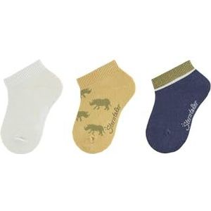 Sterntaler Babyjongens sneakersokken 3-delig neushoorn, lichtturquoise, 18 EU