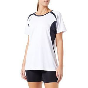 ASIOKA - Sportshirt voor volwassenen - Sportshirt Unisex - Technisch T-shirt korte mouwen - Kleur wit/marineblauw