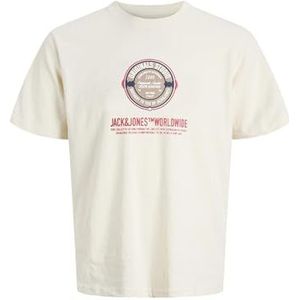 JACK & JONES Junior Joryork Front Tee Ss Crew Neck Jnr, antiek wit., 176