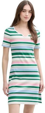 TOM TAILOR - 37161 - Damesjurk - Multicolor - Slim Fit - Mini-lengte