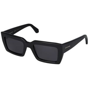Salvatore Ferragamo Unisex SF1108S zonnebril, 001 zwart, 54, 001, zwart., 54
