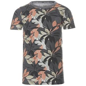Koko Noko Jongens donkergrijs print T-shirt, meerkleurig, 98 cm