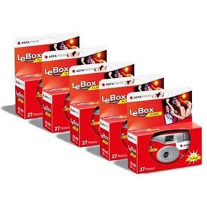 AGFA Photo Pack 5x - LeBox Flash - 27 Foto's - 31 mm - Grijs en Rood