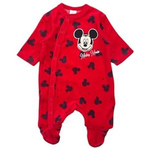Mickey Romper, optimaal comfort voor baby, schattig ontwerp, ideaal voor koud weer, Rood, 6 Maanden