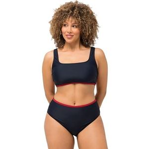 Ulla Popken dames becky bikini, zwart, 58