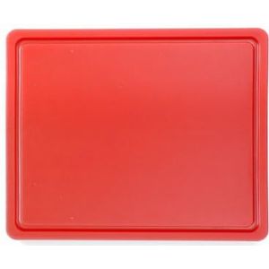 Hendi Snijplank met Sapgeul - Rood (Rauw Vlees) - HACCP 32,5x26,5 cm