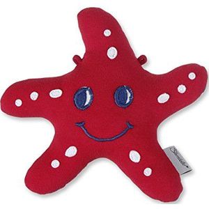 Sterntaler Mini-speeldier zeester, geïntegreerd rammelaar, leeftijd: Voor baby's vanaf de geboorte, 16 cm, rood