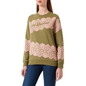 Love Moschino Dames Stretch Cotton Sweatshirt, groen, 42