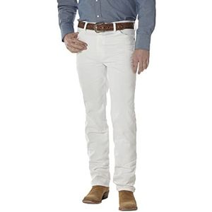 Wrangler Cowboy Jeans, slim fit, Jean Ajuste Delgado de Corte Vaquero voor heren, Wit, 30W x 36L