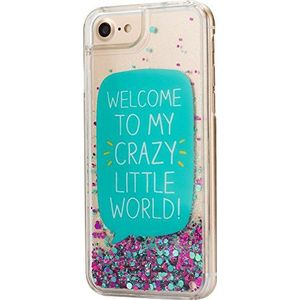 Happy Jackson Welkom bij mijn Crazy Little World Glitter Case voor iPhone 6/6S/7/8