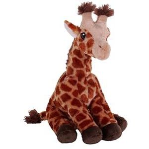 Wild Republic Cuddlekins Eco Mini Giraffenbaby, knuffeldier, 20 cm, pluche dier, vulling bestaat uit gesponnen gerecyclede waterflessen, milieuvriendelijk