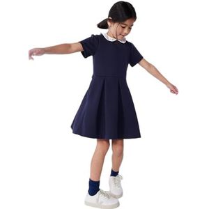 Petit Bateau Jurk met korte mouwen voor meisjes, Blauw, 4 jaar