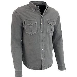 Milwaukee Leather Performance MPM1621 Armored Denim Shirt voor heren Aramid DuPont Fibers - - 3XL