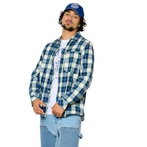 Kaporal, Herenhemd, regular fit, lange mouwen, overhemdkraag, model Kirk, kleur marineblauw, maat XXL, Marine., XXL