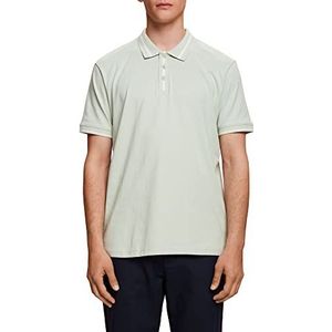 ESPRIT Poloshirt van jersey, katoenmix, groen (Pastel Green), S