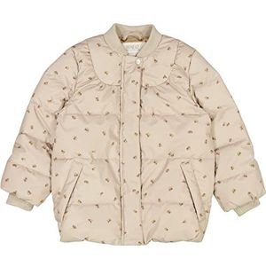Wheat Lola Gewatteerde jas voor meisjes, voor de zomer, waterafstotend, gravel bumblebee, 110 cm (5 Jaren)