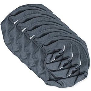Trigema Uniseks modieuze sjaal (verpakking van 5 stuks), steengrijs-melange, 2 (Hoog 42cm Breed 23cm)