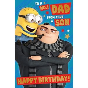 Papa Minions kaart, Gelukkige Verjaardagskaart Papa Minions, Verachtelijke Me Papa Verjaardagskaart, Papa Verjaardagskaart