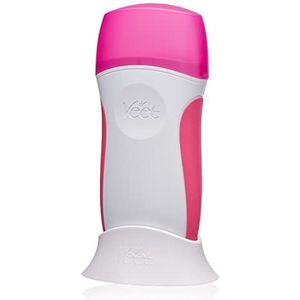 Veet EasyWax elektrisch warm wax apparaat met roll-on systeem - voor een gladde huid tot wel 28 dagen - 1 x apparaat met wax cartridge, fleece strips & doekjes