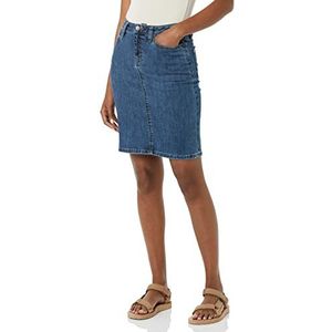 Amazon Essentials Klassieke jeansrok met 5 zakken voor dames (verkrijgbaar in grote maten), medium wash, 36 Plus