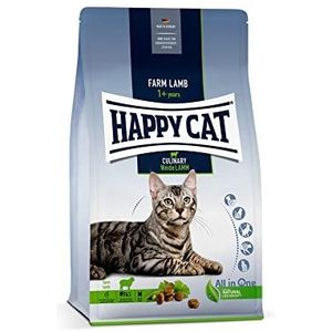 Happy Cat 70550 - Culinary Adult wilgenlam - droogvoer voor volwassen katten en katten - 10 kg inhoud, typisch