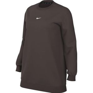 Nike Dames W Nk Df One Tunika, Barok Brown/White, FJ9567-237, XL