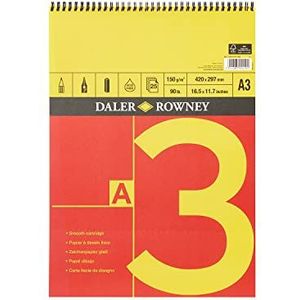 Daler-Rowney Serie A, tekenblok, A3, spiraalgeniet