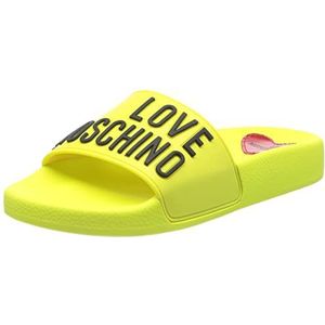 Love Moschino Ja28052g1gi13, Mule, dames, Neon Geel, 35 EU