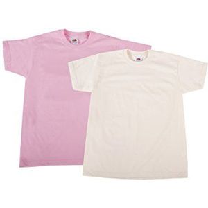 Fruit of the Loom Valueweight T-shirt (set van 2) voor kinderen - multi - 116