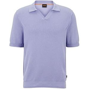 BOSS heren anrepolo gebreide sweater, Licht/Pastel Purple538, L