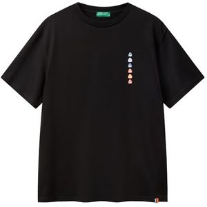 United Colors of Benetton T-shirt, Zwart, M