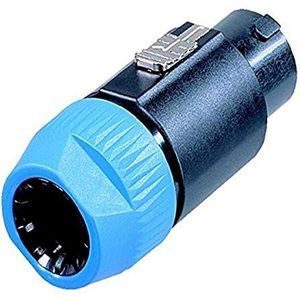 Neutrik NL8FC Speakon 8-polige stekker, zwart, blauw, 60,0 mm* 35,0 mm* 35,0 mm