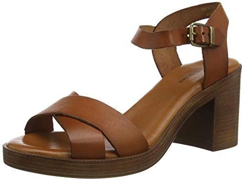 Hush Puppies - Georgia - Sandaal - Bruin - Met Hak