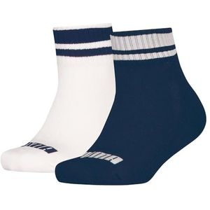 PUMA Clyde Junior Quarter Sokken 2 Pack, Roze/Wit, 20-62