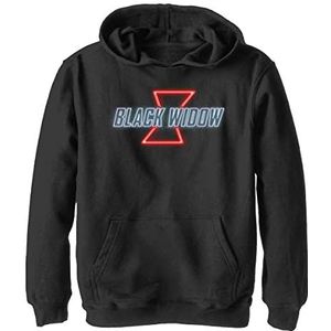 Marvel Unisex Black Widow Neon V2 Hoodie, Zwart, M, zwart, M