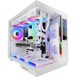 Mars Gaming - MC-Mirage - ATX Gaming-behuizing - Wit - 7,2 inch IPS LCD-display