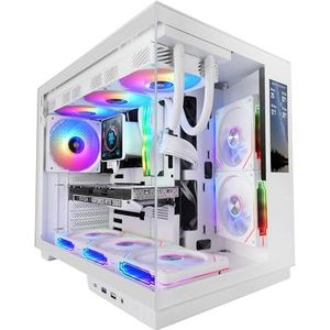 Mars Gaming - MC-Mirage - ATX Gaming-behuizing - Wit - 7,2 inch IPS LCD-display