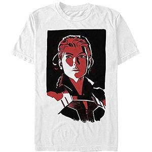 Marvel Black Widow - Widow Portrait Unisex Crew neck T-Shirt White M