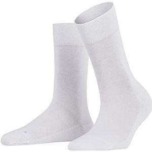 FALKE Dames Sokken Sensitive London W SO Katoen Met comfort tailleband 1 Paar, Wit (White 2000) nieuw - milieuvriendelijk, 39-42