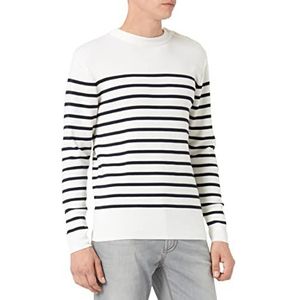 Armor Lux, Heren trui marine ""Goulenez"", Milk/schip 6rl, XS