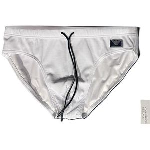 EMPORIO ARMANI Man Satijn Label Slip Wit XXL, Wit, XXL