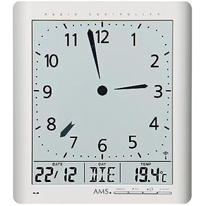 AMS Uhrenfabrik Klok, Zilver, 24 x 3 x 228 cm