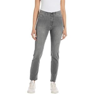Replay Mjla super slim fit jeans met hoge taille, 096, medium grijs, 26W x 32L