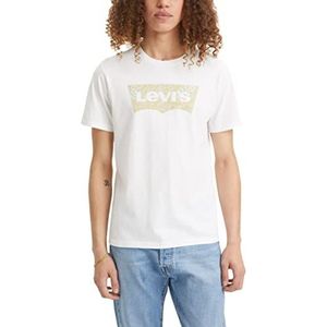 Levi's Graphic Crewneck Tee T-shirt Mannen, Bw Fill Ssnl White, S