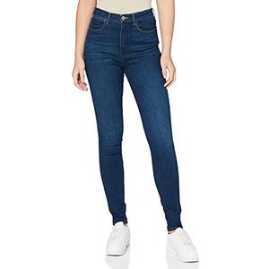 Wrangler Super High Skinny Jeans voor dames, blauw (dark indigo)., 27W x 32L